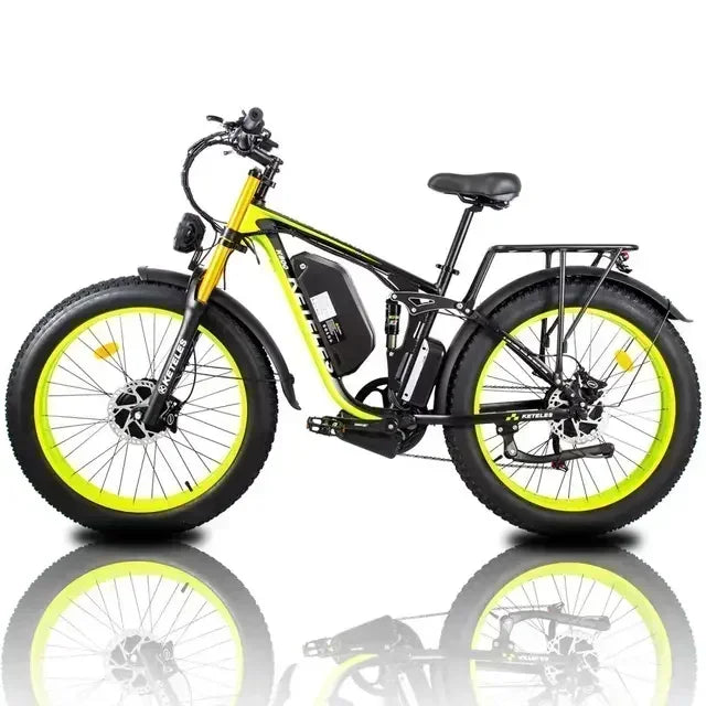 KETELES K800 electric mountain bicycle with 2000W motor, 48V battery, and 26-inch fat tires.