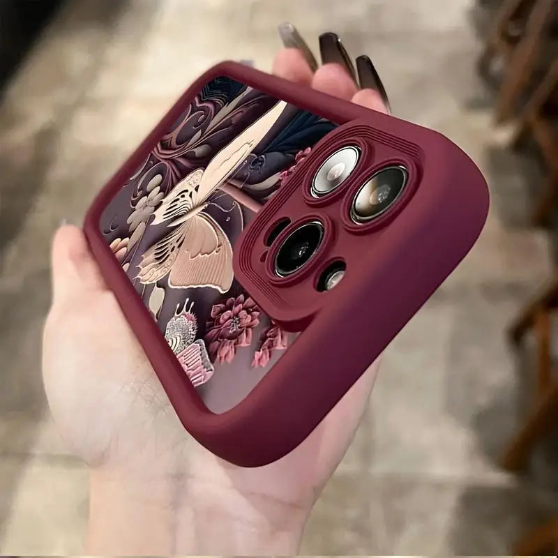 Butterfly pattern phone case for iPhone 16 Pro Max to 11.