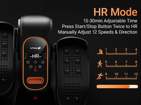 Quiet Under Desk Elliptical for Seniors with Remote Control
