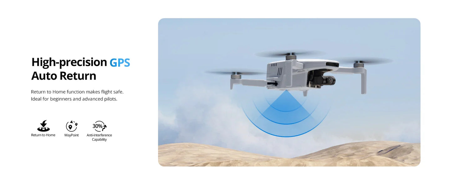 Potensic C0 Mini Drone 3 Axis Gimbal 6KM GPS 4K Camera Brushless Quadcopter ATOM