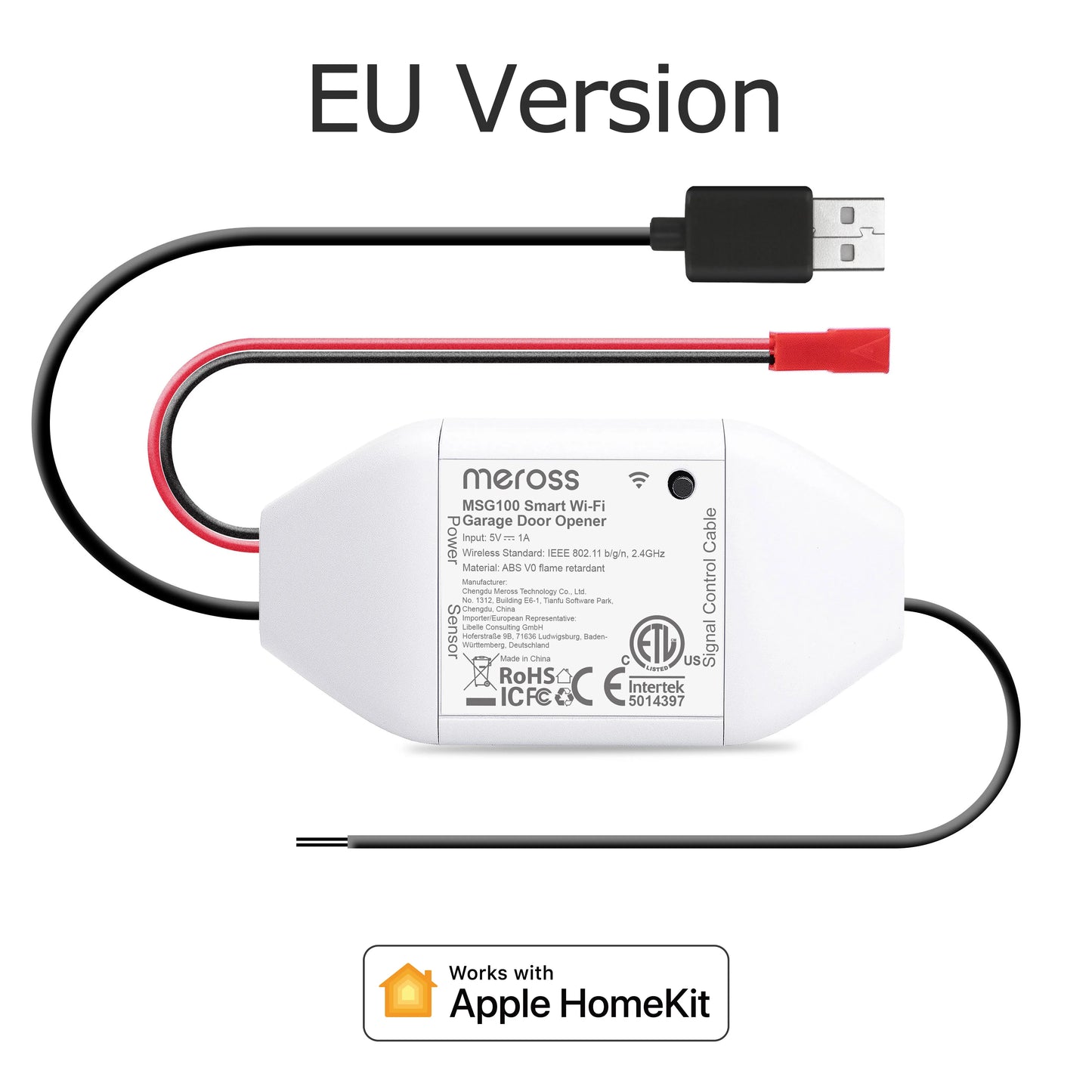 Meross HomeKit WiFi Smart Garage Door Opener Controller