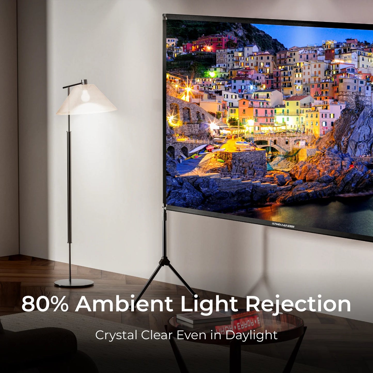 ULTIMEA EALR Projector Screen With Stand 4K HD 2.0 Gain