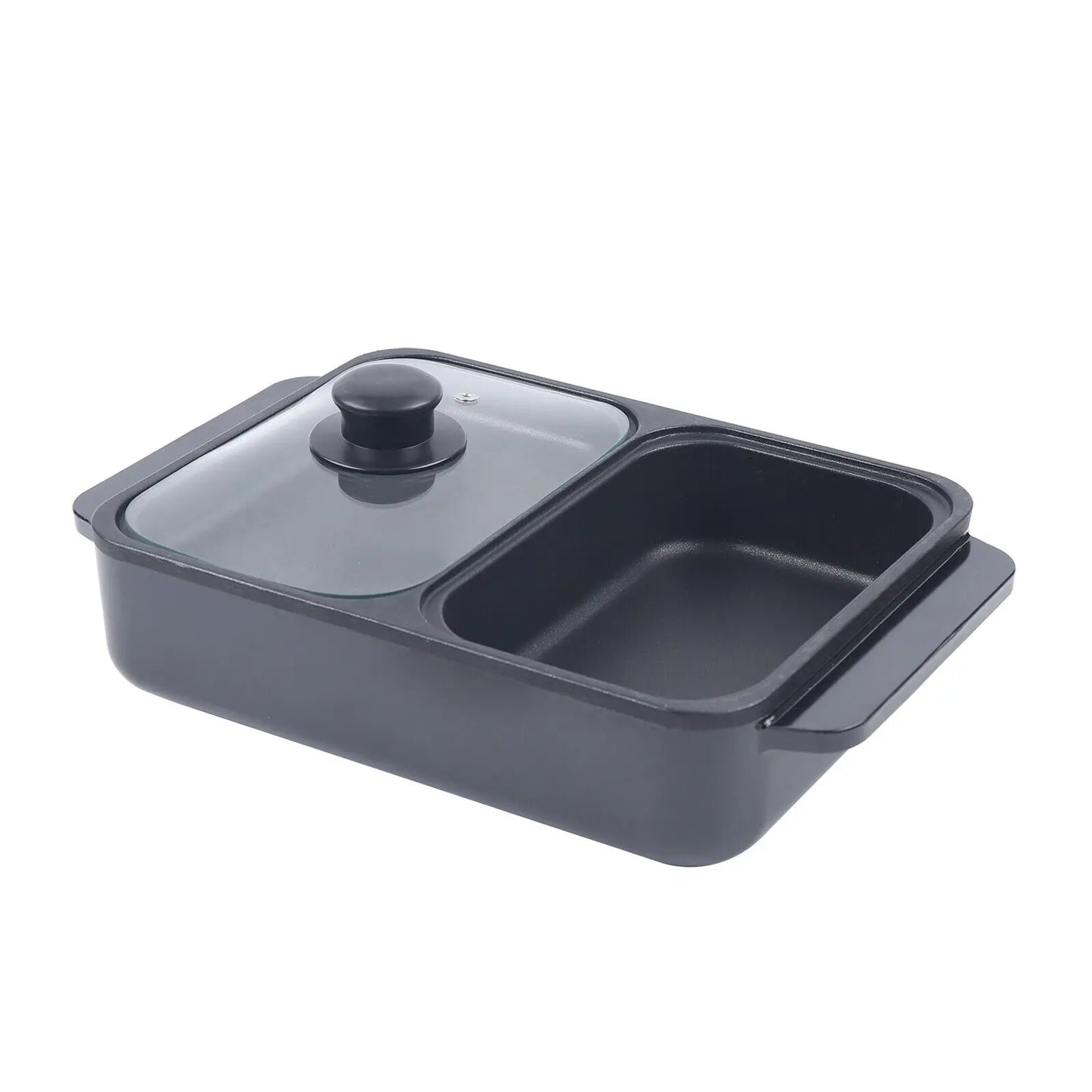 Electric Hot Pot and Grill Combo 2 in 1 Portable Cooker