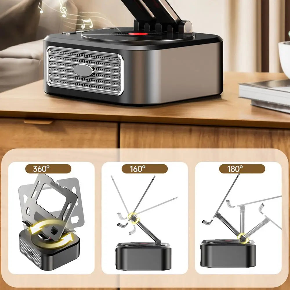 Phone Speaker Stand Wireless Desk Holder Stereo Sound