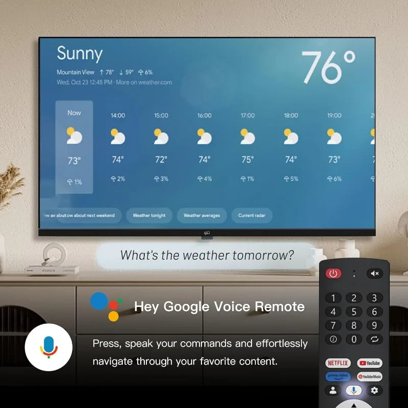 43 Inch Smart TV with Google TV 1080p Full HD Chromecast Built-In HDR10 Dolby Audio and Voice Remote