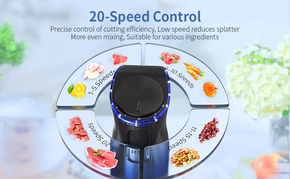 1000W Handheld Immersion Blender 5 in 1 Kitchen Tool