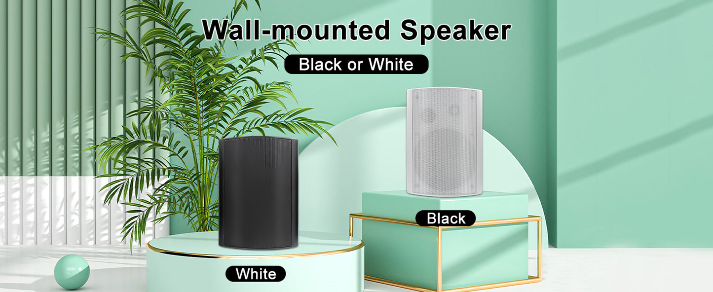 Herdio 800W 6.5in Outdoor Waterproof Wall Mount Speakers 4 Pack


A