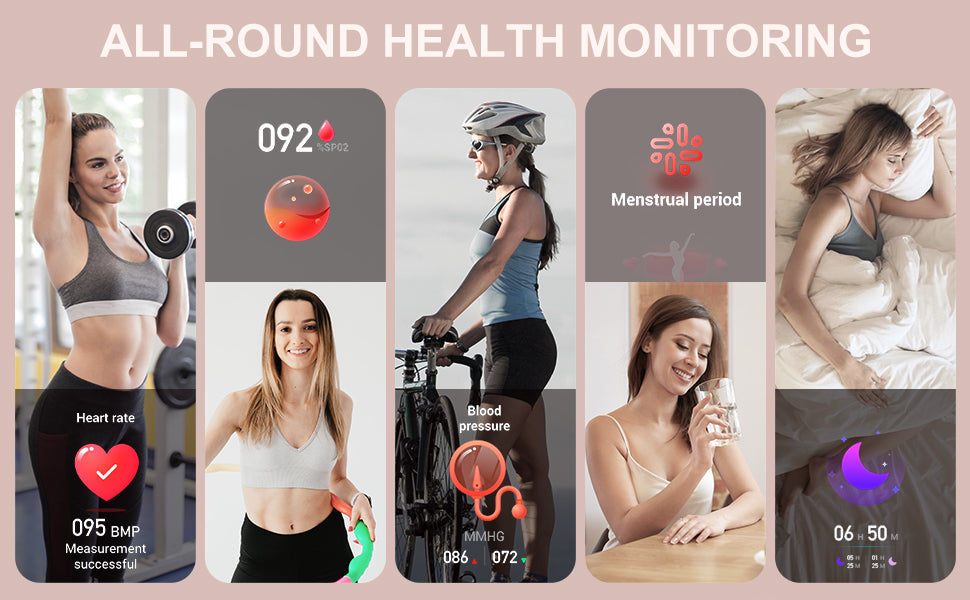 Smart Watch for Women Answer/Make Call Fitness Tracker for Android and iOS Phones Waterproof  with 1.32" HD Full