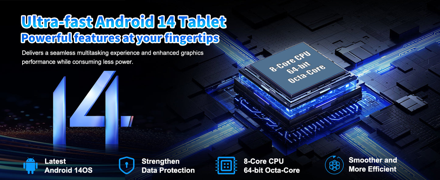10 Inch Android 14 Tablet A523 Octa Core with 8GB RAM 64GB ROM 5000mAh  Includes Keyboard and Mouse