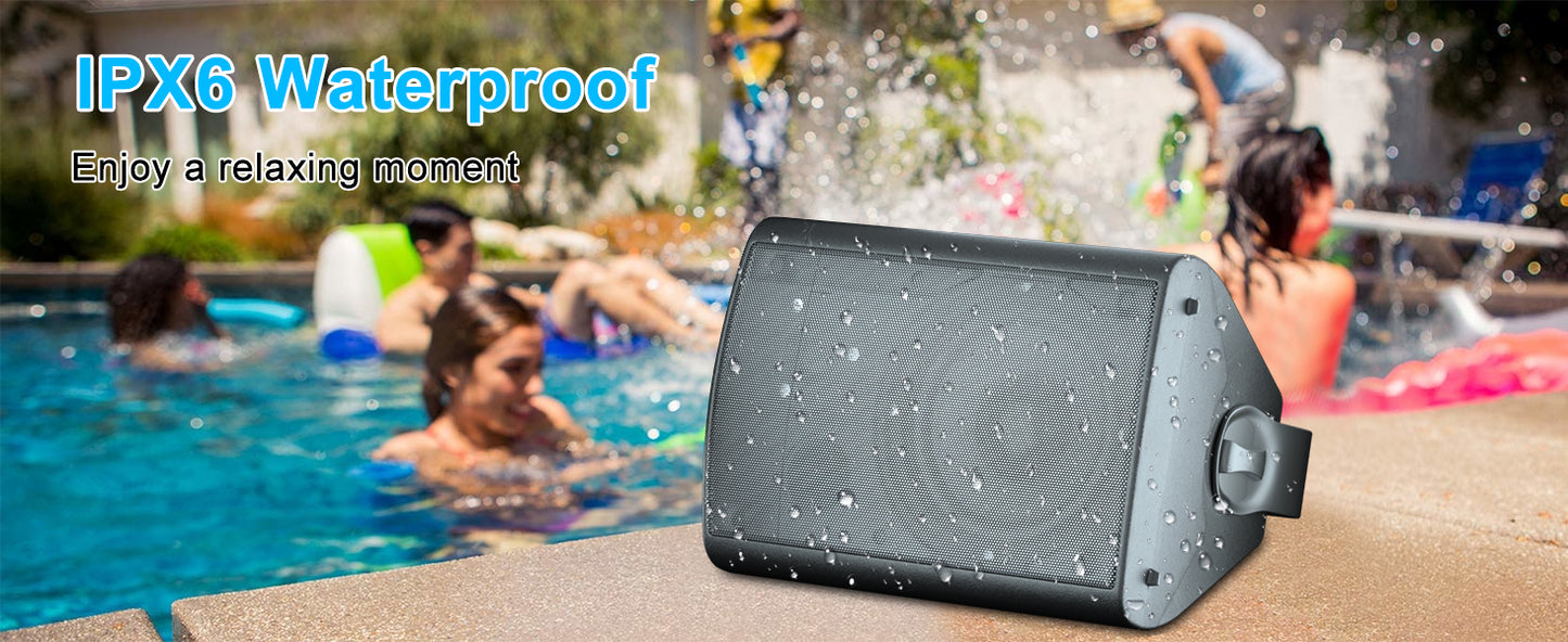 Herdio 800W 6.5in Outdoor Waterproof Wall Mount Speakers 4 Pack


A