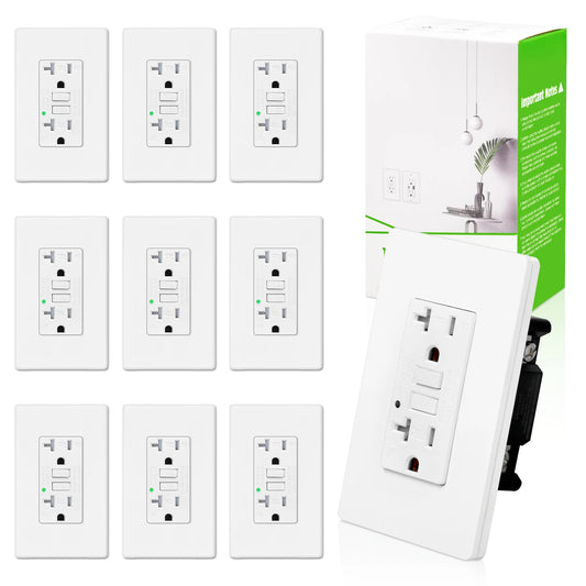 20AMP GFCI Outlet Tamper Resistant with Wallplate
