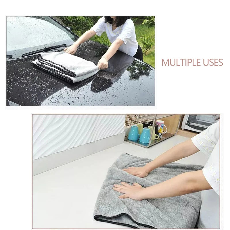 75x35 60x40cm Microfiber Car Wash Towels Fast Dry Soft Cloth High Absorption