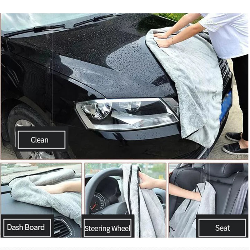 75x35 60x40cm Microfiber Car Wash Towels Fast Dry Soft Cloth High Absorption