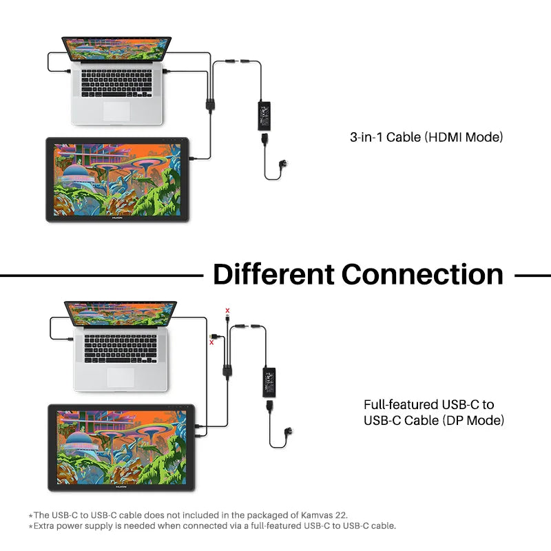 HUION Kamvas 22 21.5-Inch Pen Display Monitor with 120% sRGB Support