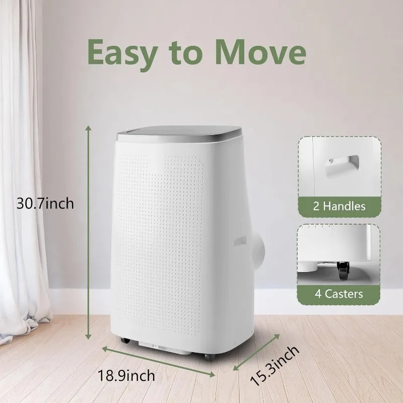 14000 BTU Portable Air Conditioner with Fan and Dehumidifier