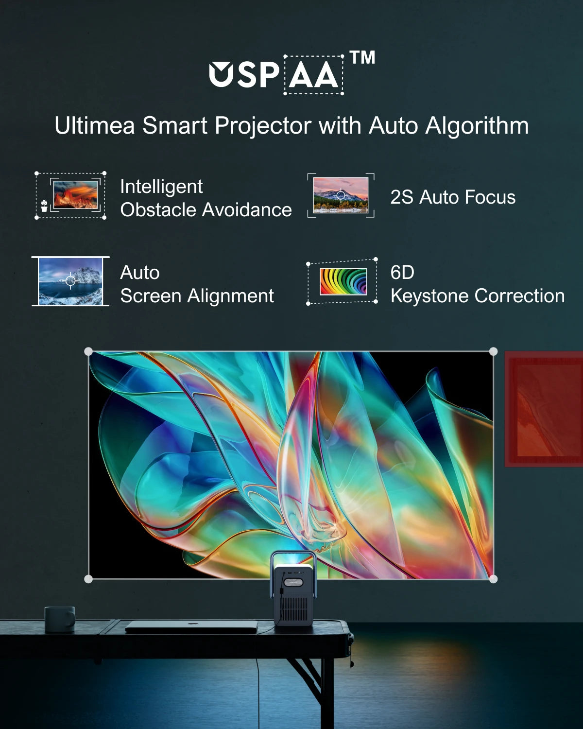 ULTIMEA Projector 4K Android TV Netflix Dolby Smart
