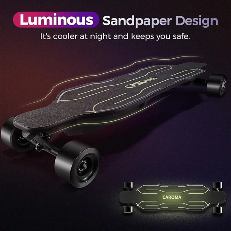 Electric Skateboard Longboard Dual Drive With Remote And Charger