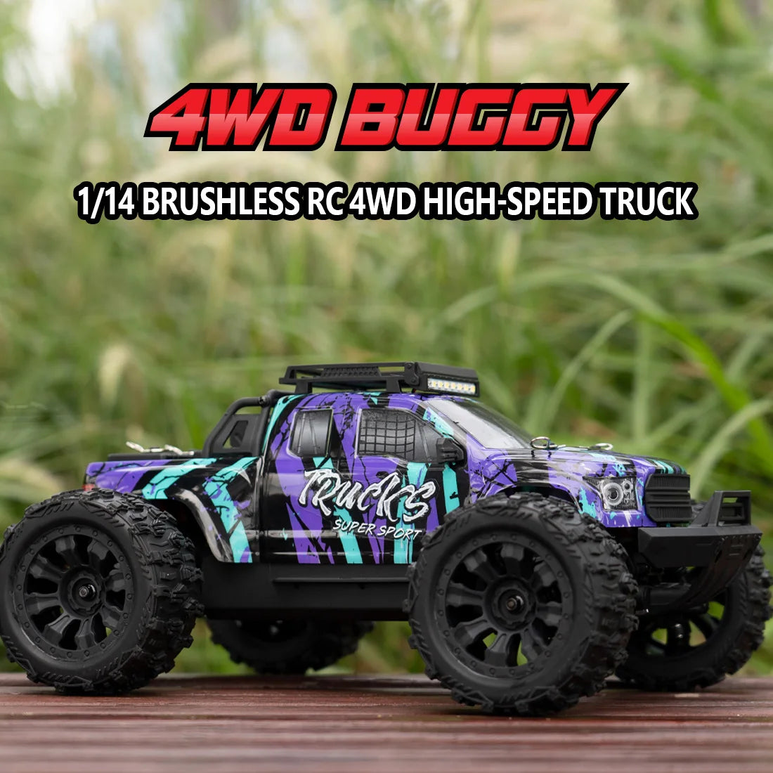 JIUSI PT14R MT14R 114 4WD RC Car 80kmh Brushless Off Road Truck