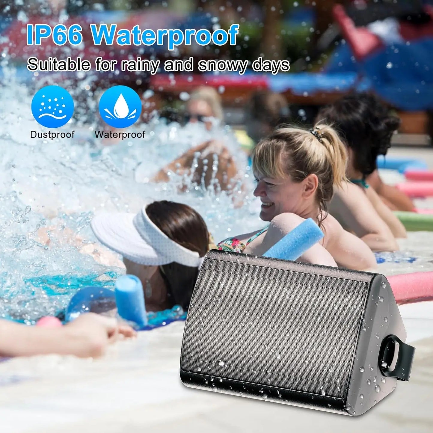 Herdio 800W 6.5in Outdoor Waterproof Wall Mount Speakers 4 Pack


A