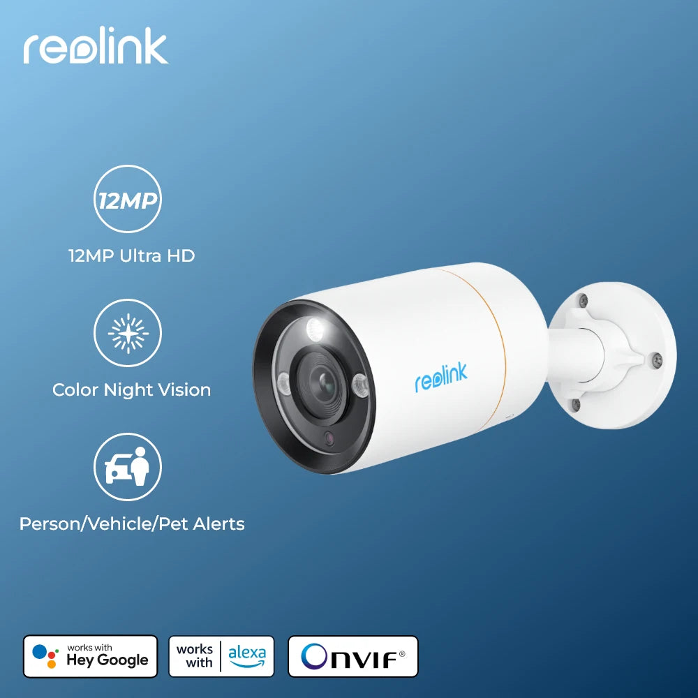 Reolink 12MP Ultra HD Surveillance Camera with Smart Detection &  2-way Audio