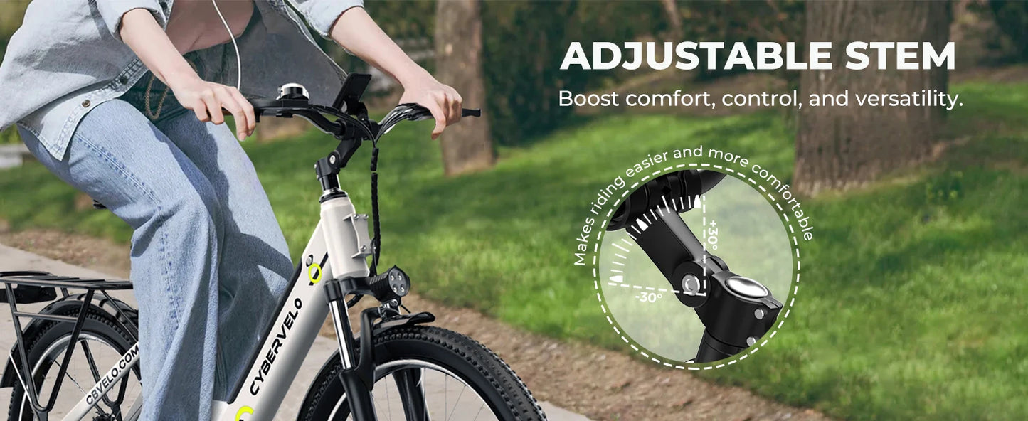 1000 Peak Electric Bike for Adults,up 80 Miles Removable Battery Ebike, 26" Electric E Bike with 7-Speed,Adult Electric Bicycles