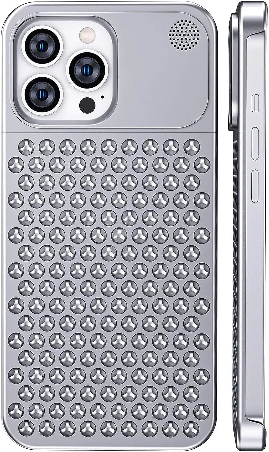 Aluminum Cooling Metal Case for iPhone with Aromatherapy and Shockproof Design