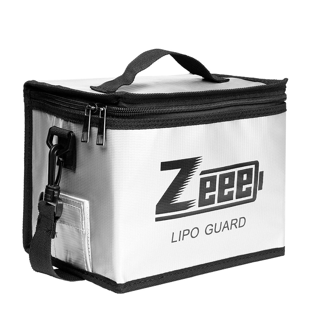 Zeee Lipo Safe Bag Fireproof Storage Pouch for Battery Charging with Adjustable 10-Cell Capacity