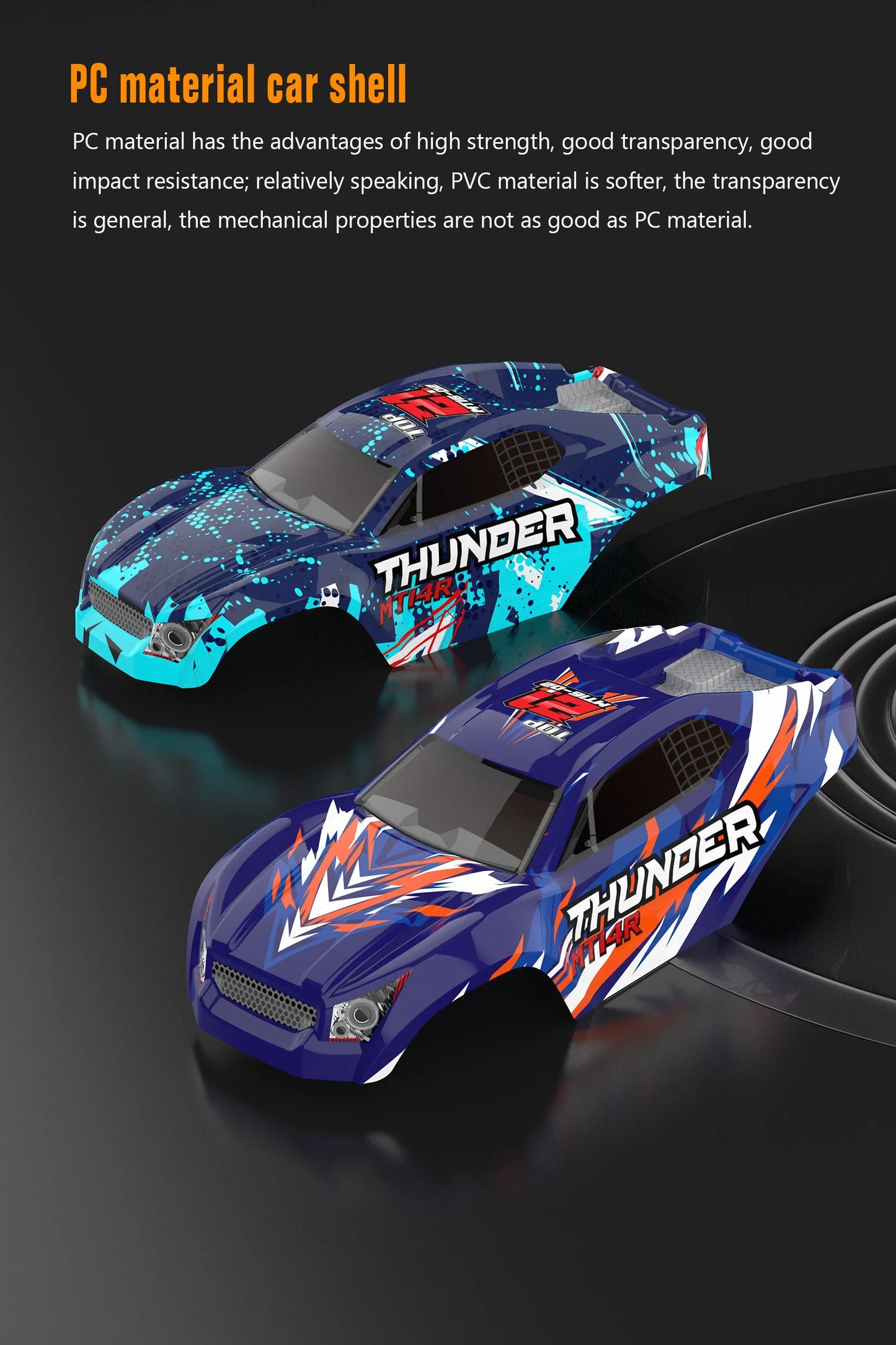 JIUSI MT14R 1/14 RC Racing Car 4WD 80km/h Brushless Motor 2.4G Remote Control 35C High Speed Off-road