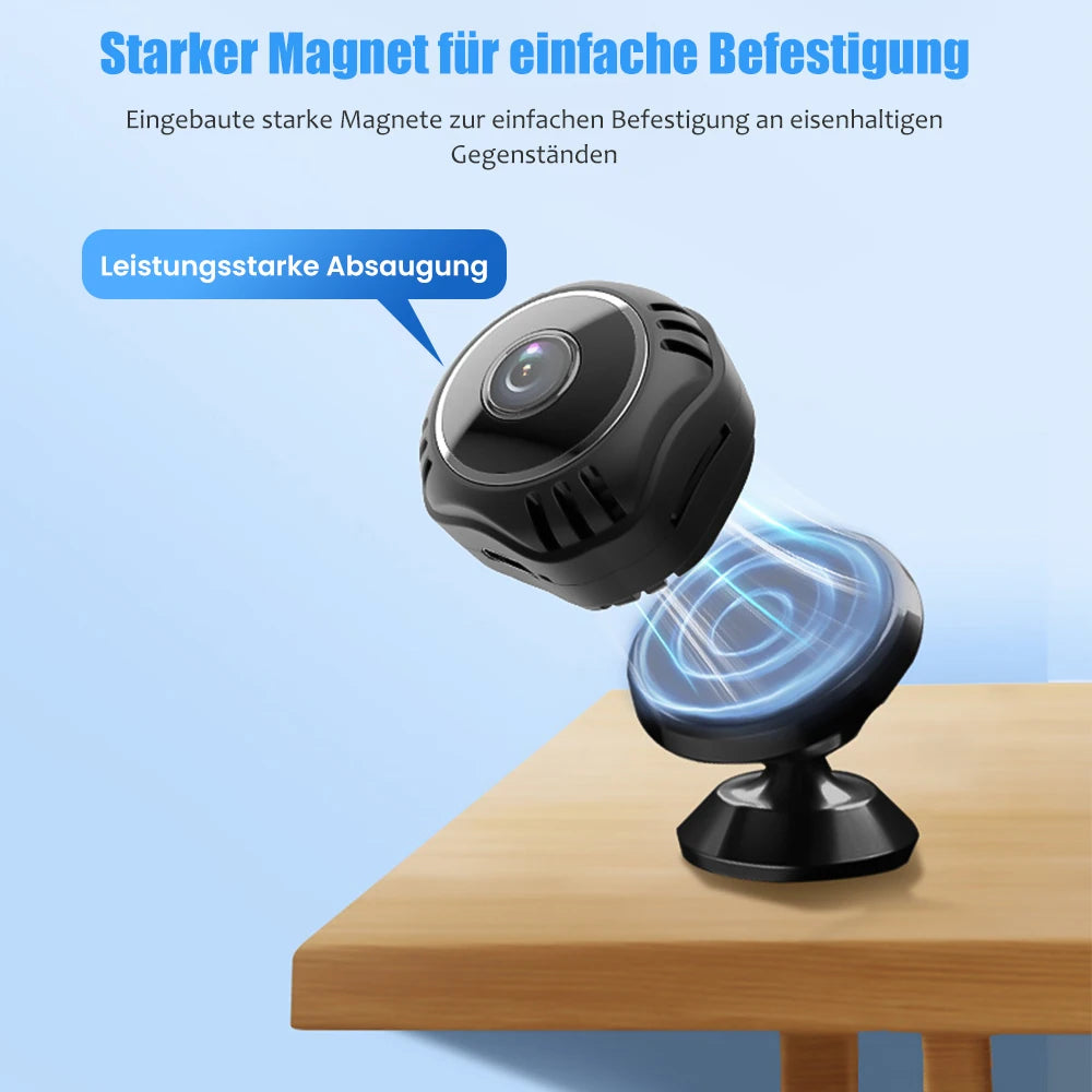 Mini WiFi Camera 1080P HD with Night Vision and Audio for Home Security and Baby Monitoring