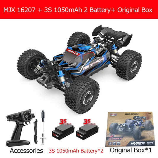 MJX 16207 Hyper Go 116 Brushless RC Car 70kmh 4WD Off Road Drift Truck (2/3) Batteries