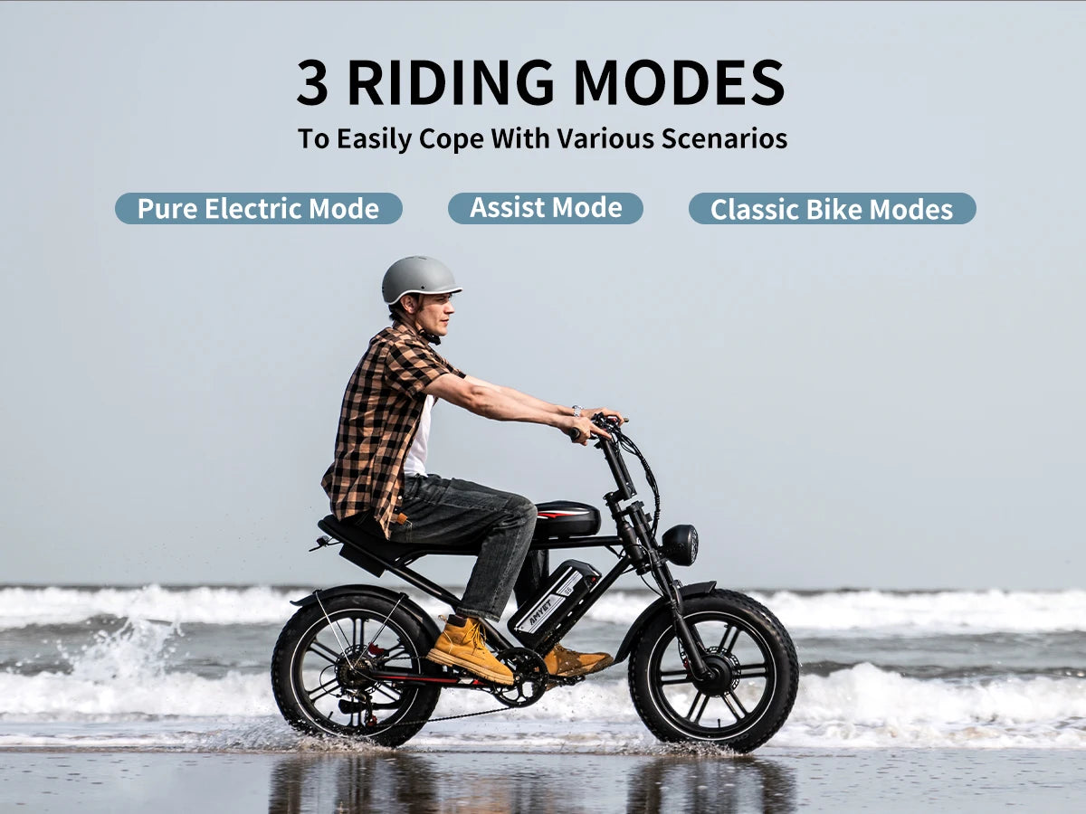 AMYET S6 Electric Bike for Adults Dual Moter Peak 3000W,52V 50AH Removable Dual Battery,140 Miles,32MPH Electric Motorcycle Bike