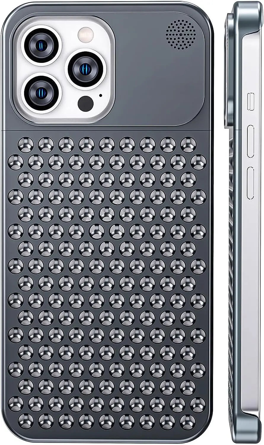 Aluminum Cooling Metal Case for iPhone with Aromatherapy and Shockproof Design