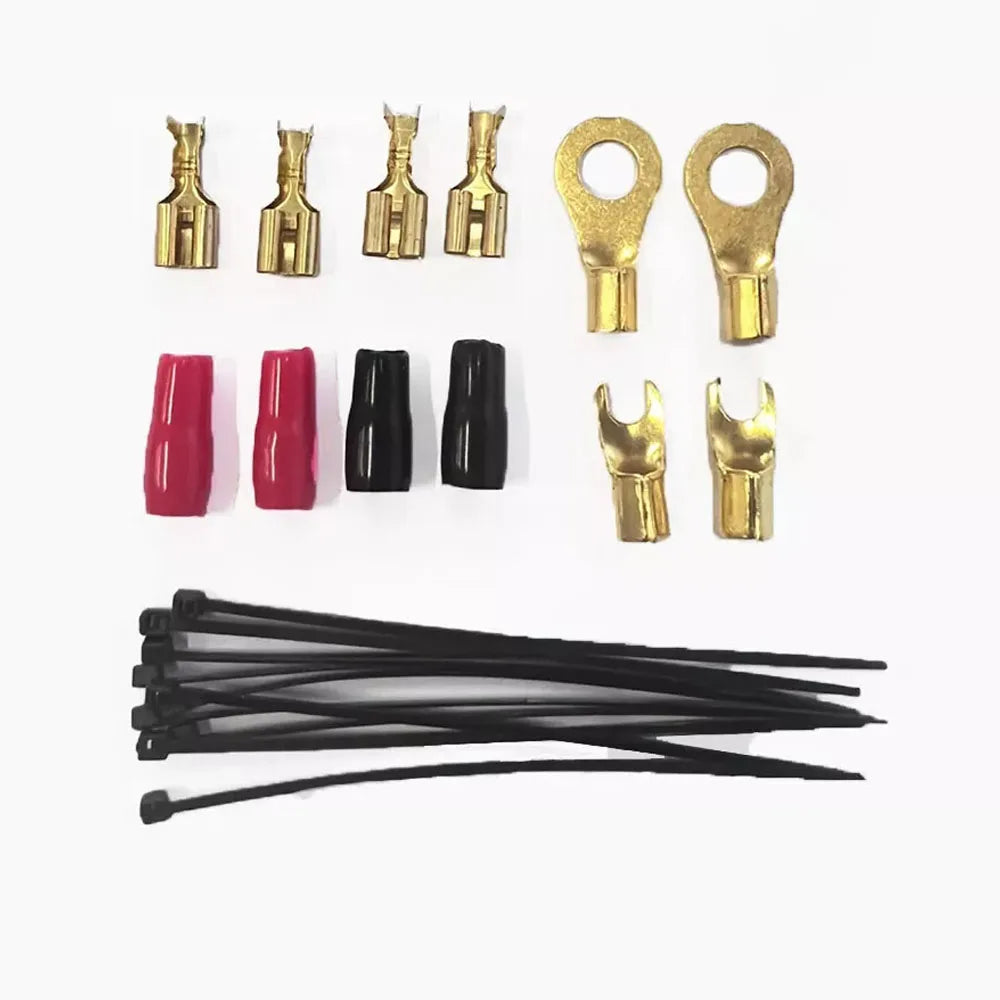 Complete 4AWG Car Audio Amplifier Wiring Kit with RCA Fuse for 2300W Subwoofer Install
