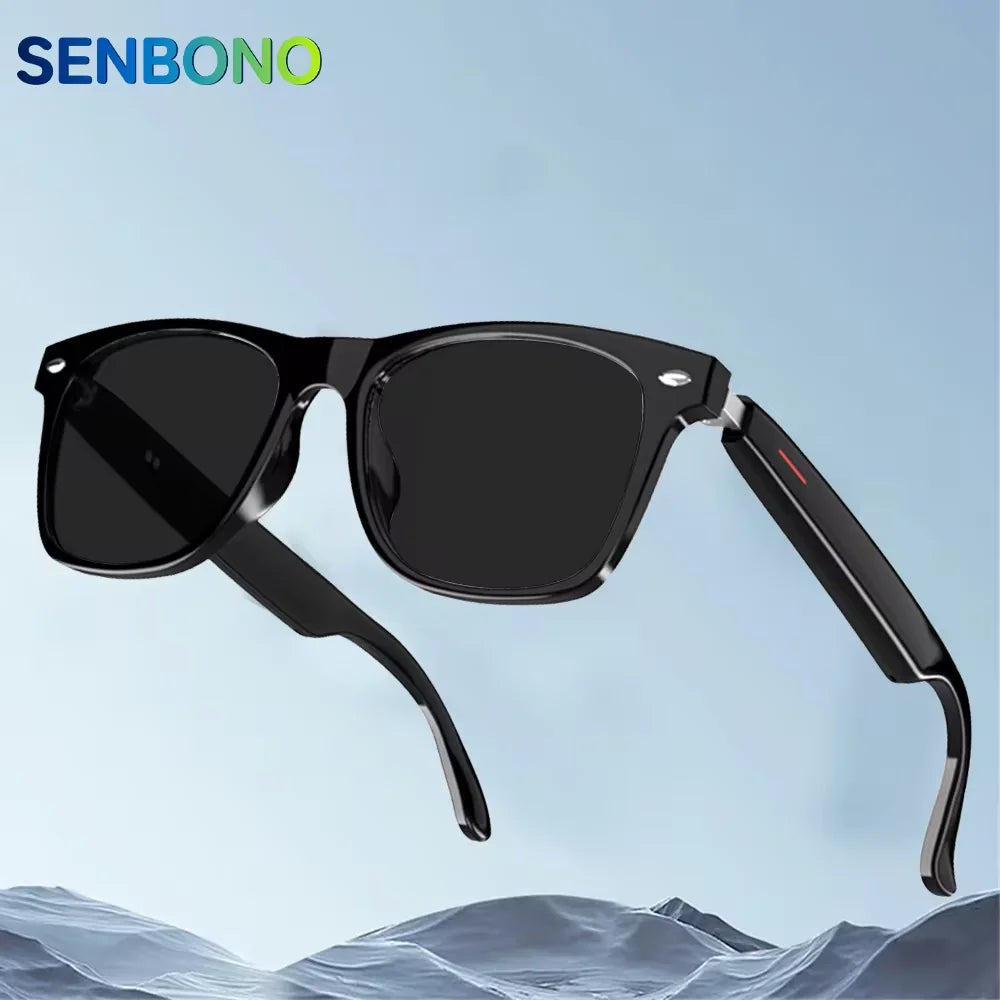 SENBONO Smart Glasses Open Ear Music Calling Stereo