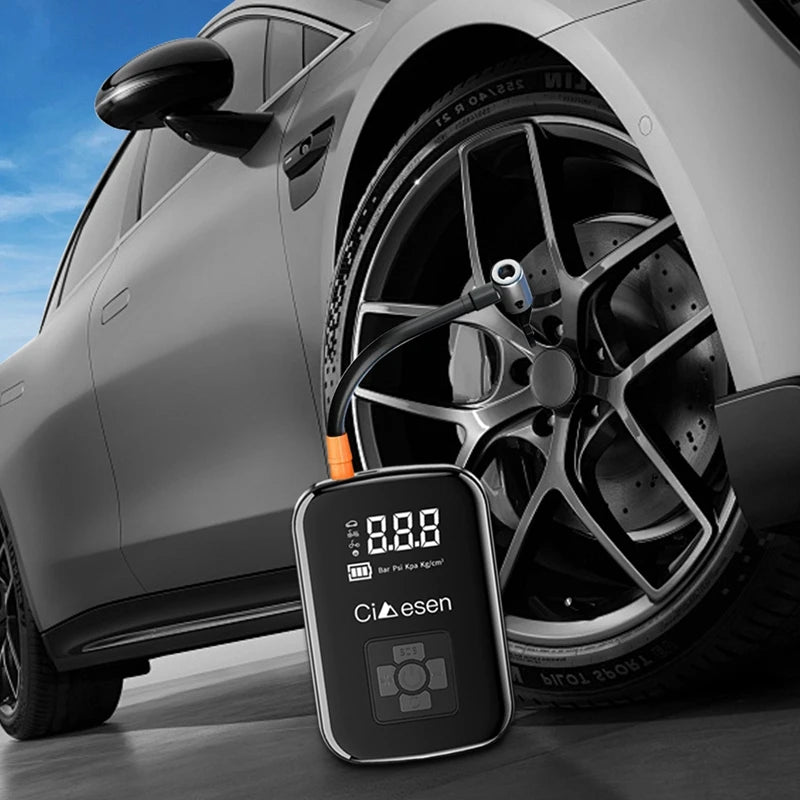 Portable Wireless Air Pump 150PSI Electric Tire Inflator for Car Bicycle Motorcycle