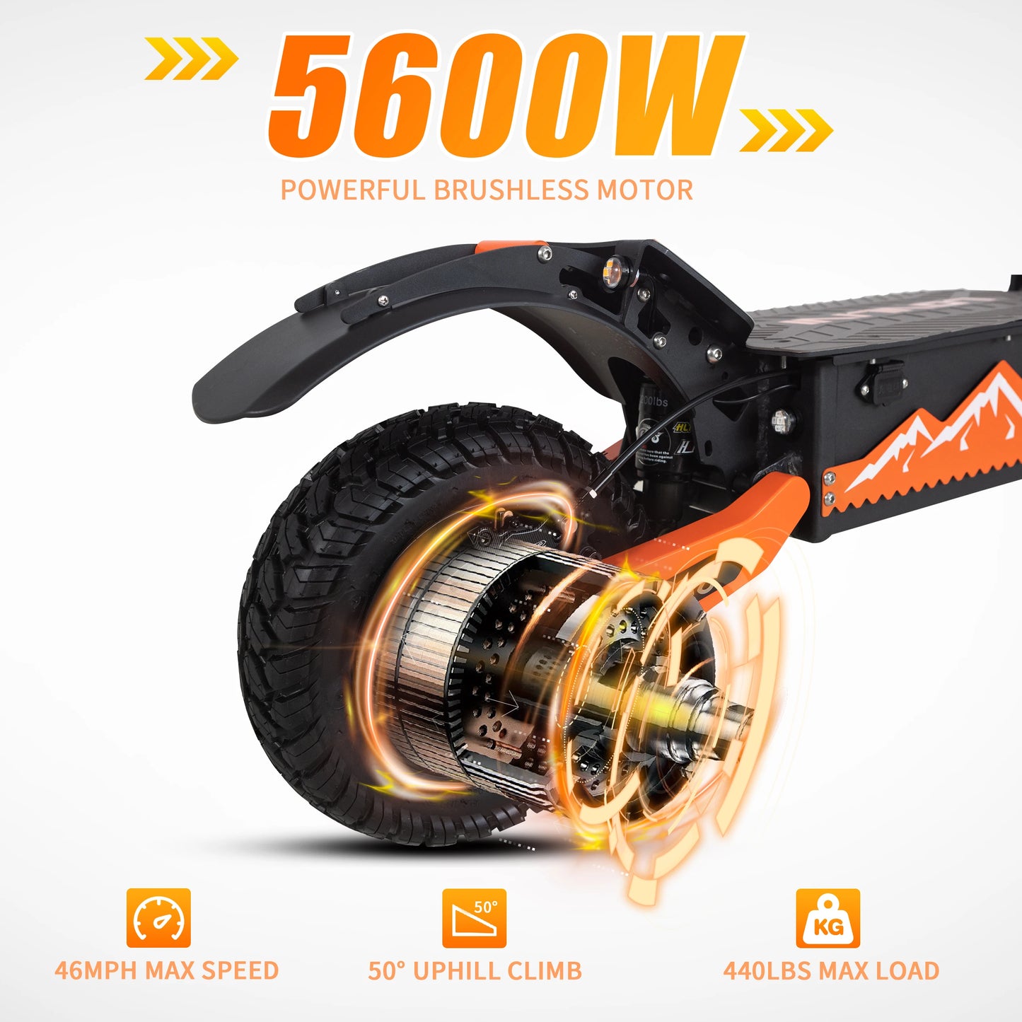 Arwibon 60V 5600W Adult Electric Scooter Dual Motor Sport eScooter with Seat