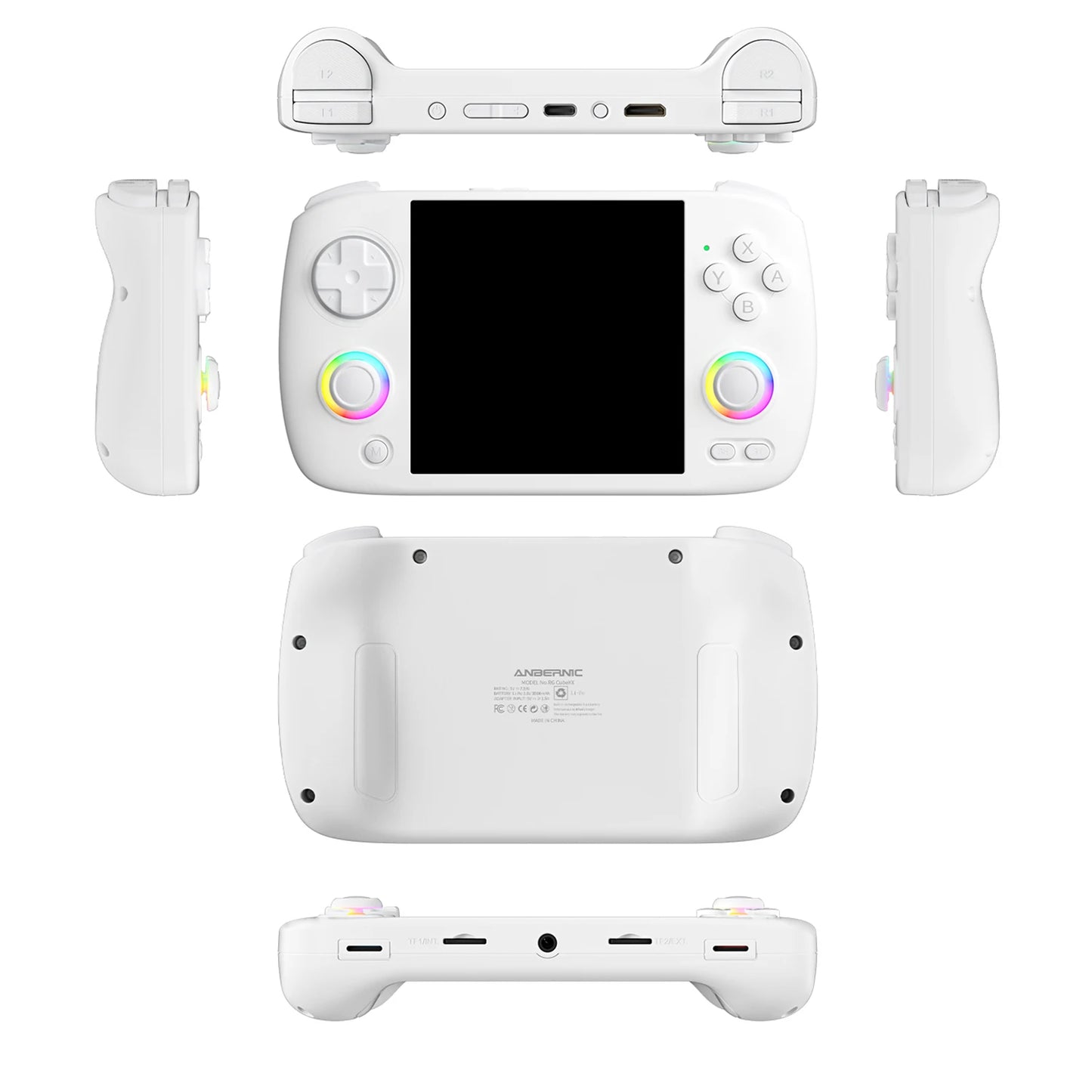 ANBERNIC RG Cubexx Handheld Game Console with 3.95 Inch IPS Screen 64 Bit Linux System 5G WiFi and Bluetooth
