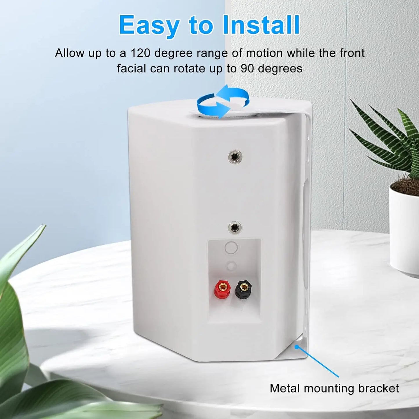 Herdio 800W 6.5in Outdoor Waterproof Wall Mount Speakers 4 Pack


A