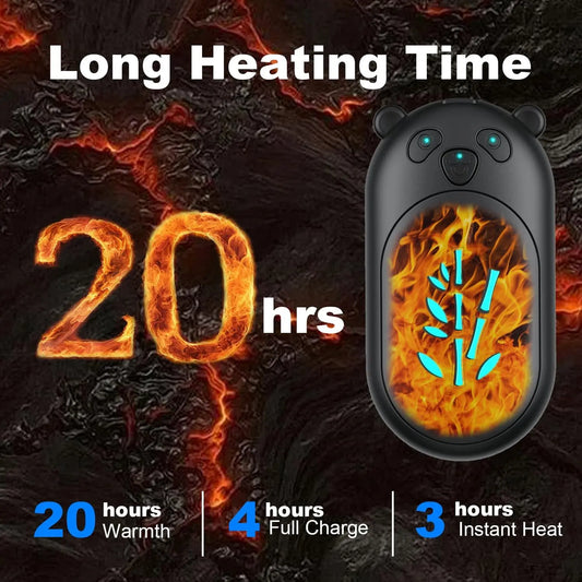 2 in 1 Portable Hand Warmer with Double Sided Heating Pocket Sized
