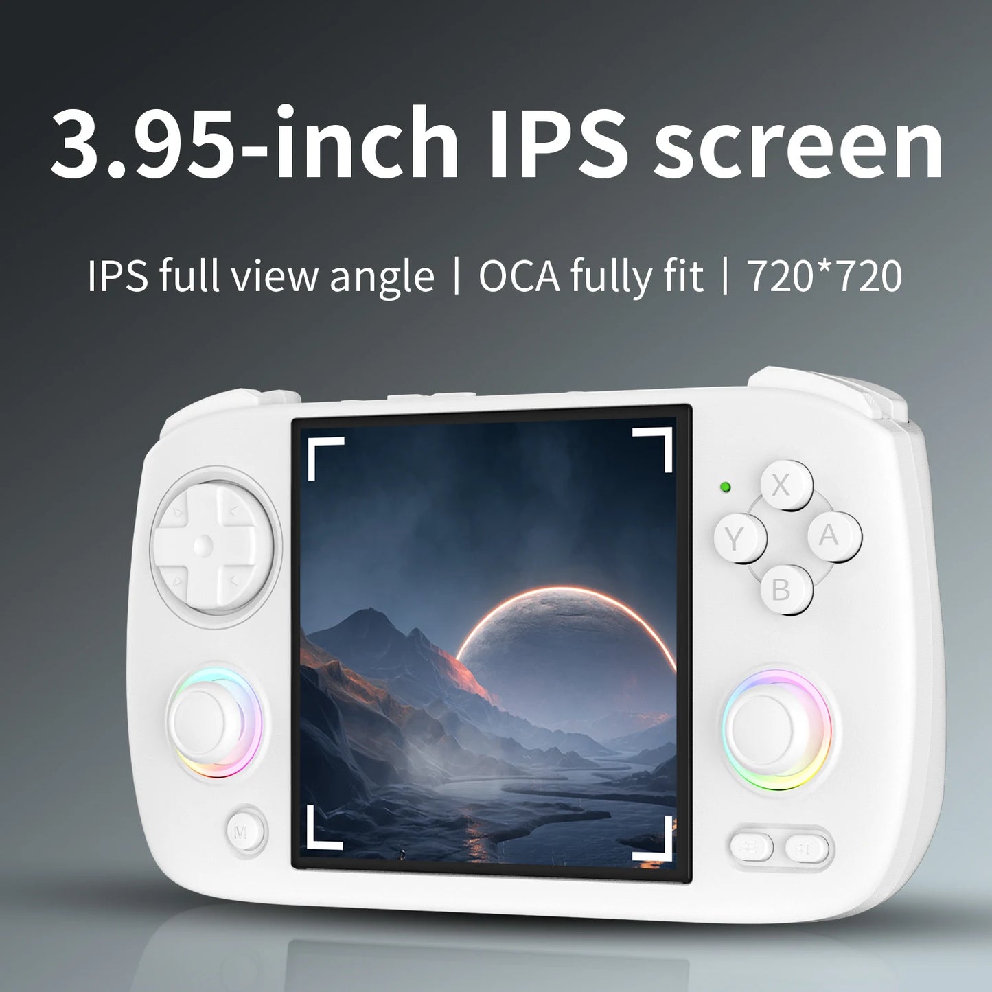 ANBERNIC RG Cubexx Handheld Game Console with 3.95 Inch IPS Screen 64 Bit Linux System 5G WiFi and Bluetooth