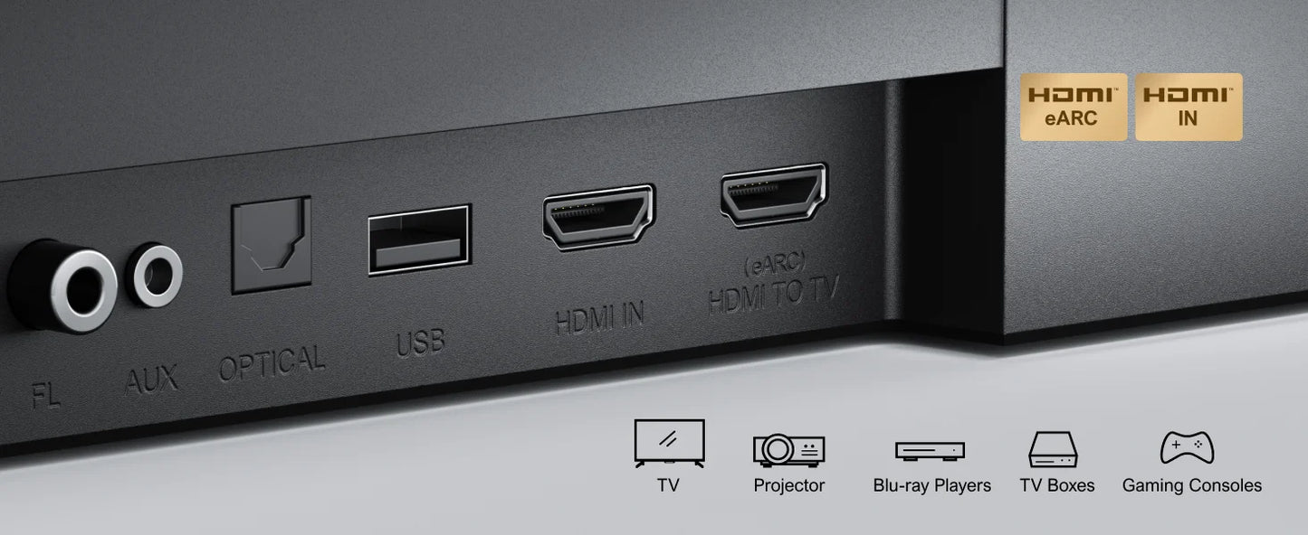 ULTIMEA 460W 7.1ch Soundbar with Dolby Atmos and Wireless Subwoofer