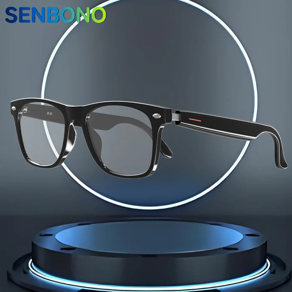 SENBONO Smart Glasses Open Ear Music Calling Stereo