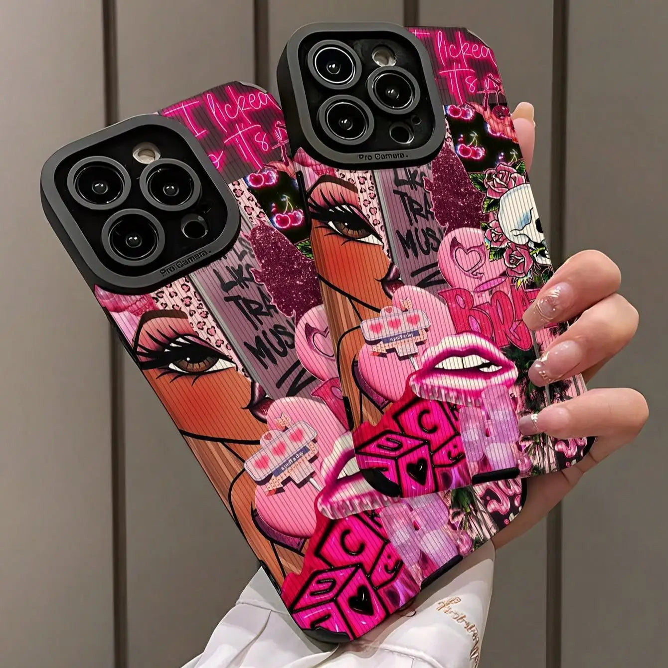 Fashion Graffiti Shockproof Phone Case for iPhone 16 Pro Max to X/XS