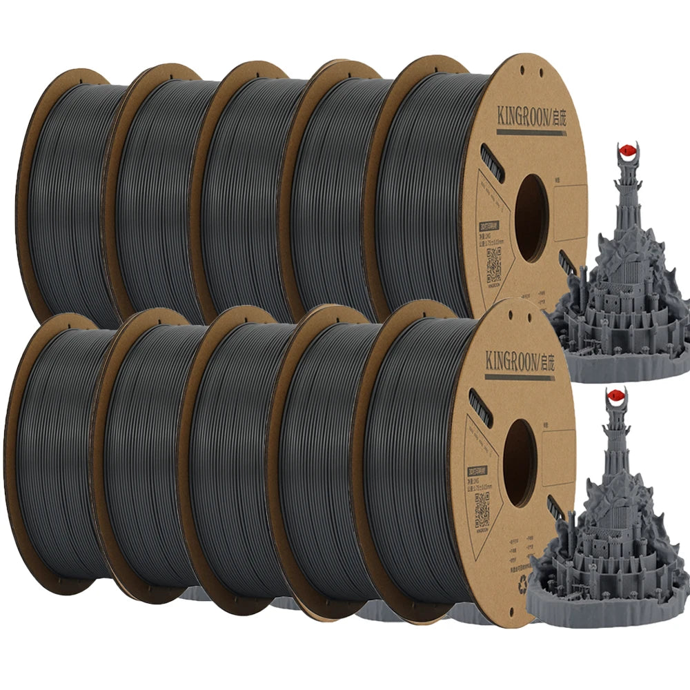 KEEPANG PLA Filament 1.75mm No Bubble 3D Printer Filament 5/10 Rolls