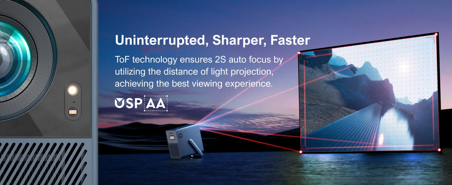 ULTIMEA Projector 4K Android TV Netflix Dolby Smart
