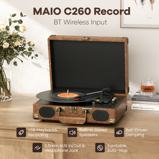 Maio C260 Vintage Turntable 3-Speed