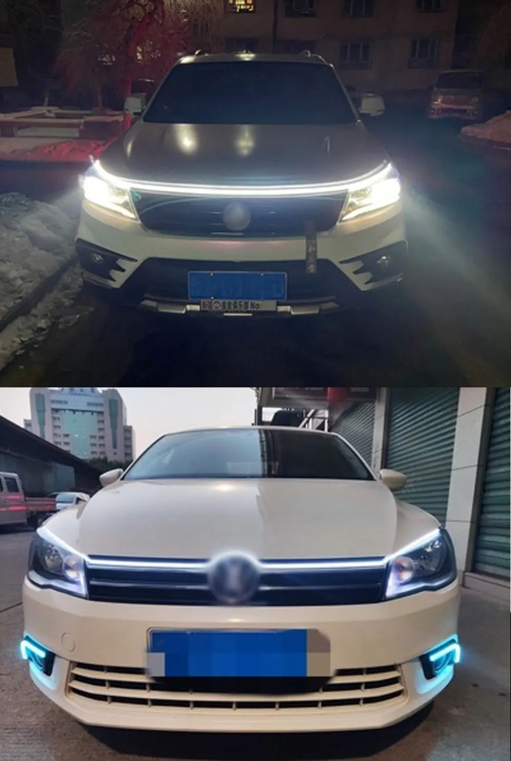 150 180CM Car Hood LED Running Light Strip White Dynamic