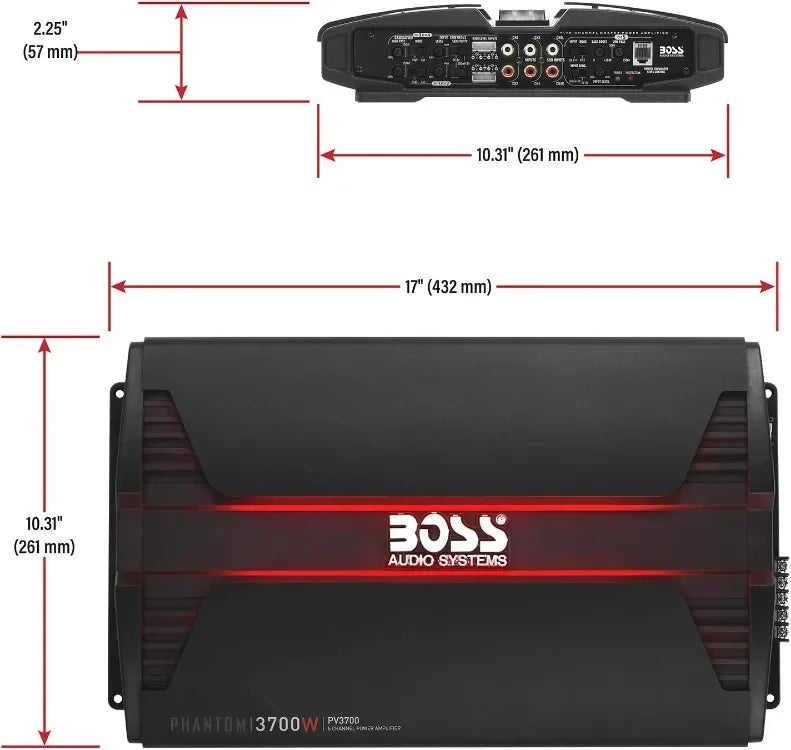 Good PV3700 5 Channel Car Stereo Amplifier – 3700 High Output,5 Channel, 2/4 Ohm Stable,Low/High Level Inputs,High/Low Pass Cros