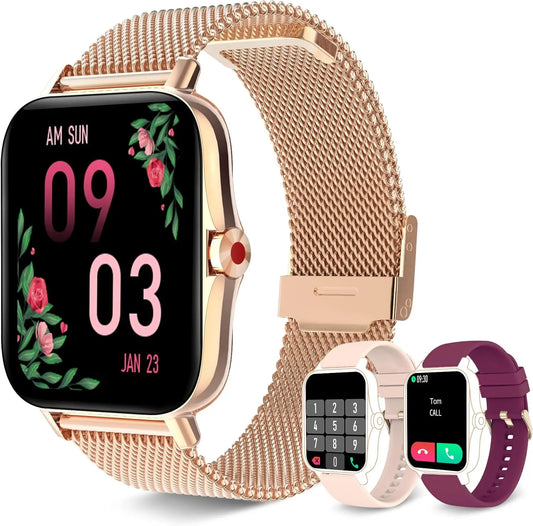 Smart Watch for Women Call Dial Fitness Tracker Heart Rate Sleep Monitor Pedometer