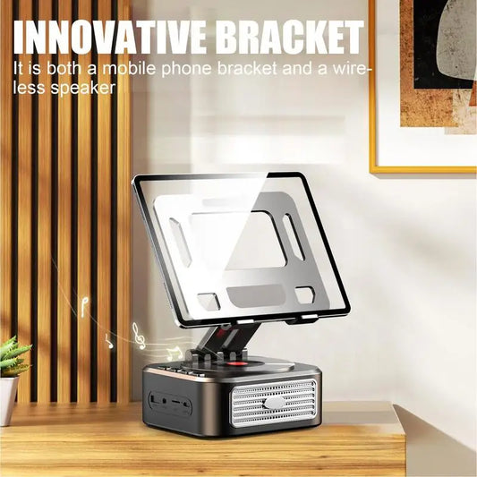Phone Speaker Stand Wireless Desk Holder Stereo Sound